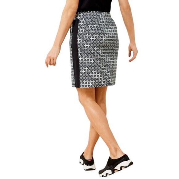 T by Talbots Everyday Stretch Skirt – Flower Geo Print – Size Medium - Picture 5 of 8